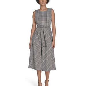 Clavin Klein Plaid Sleeveless Dress